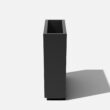 Veradek Block Series Span Plastic Planter - Tall Rectangular Planter for Indoor or Outdoor Patio/Porch,Medium, Black