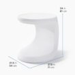 Step2 Mondello In-Pool Side Table, Outdoor/Indoor Waterproof Pool & Patio Furniture, Made of Durable Plastic, White