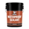 Liquid Rubber Waterproof Sealant, DIY Leak Repair Coating for Flat, Metal & Low Slope Roofs, Foundations, Gutters & More, Black - 5 Gallon