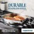 Farberware Classic Stainless Steel Cookware Pots and Pans Set, 15-Piece, 50049, Silver