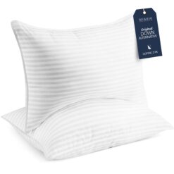 Beckham Hotel Collection Bed Pillows Standard/Queen Size Set of 2 - Original Down Alternative Pillow for Sleeping