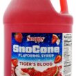 Snappy Sno Cone Syrup Mix & Match 4 Pack, 1 Gallon (128 ounces) Sizes, Flavored Syrup for Shaved Ice, 14 Flavor Options