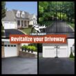 Liquid Rubber Driveway Restore - Highly Flexible Asphalt Coating Fills Cracks and Revitalize, Easy to Use and Apply, 5 Gallon
