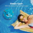 LVKE L1 Cordless Robotic Pool Cleaner, Pool Vacuum with Upgraded Obstacle-Crossing, 70 Mins Runtime, Lake Blue
