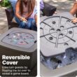 Step2 Just Chillin Patio Table & Ice Bin, Outdoor Waterproof Patio Furniture, Doubles as Cooler, Level Tabletop, Made of Durable Plastic, Gray