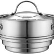 Cooks Standard Stainless Steel Kitchen Cookware Sets 10-Piece, Multi-Ply Full Clad Pots and Pans Cooking Set, Silver