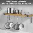Cooks Standard Stainless Steel Kitchen Cookware Sets 10-Piece, Multi-Ply Full Clad Pots and Pans Cooking Set, Silver