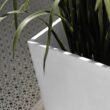 Veradek V-Resin Indoor/Outdoor Taper Planter, Set of 2 (30 inch, White)