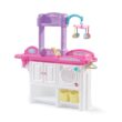 Step2 Love & Care Deluxe Baby Doll Nursery Playset for Kids, Compact Changing Station & Crib, Made of Durable Plastic, Pink