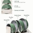 Caraway Nonstick Ceramic Cookware Set (12 Piece) Pots, Pans, Lids and Kitchen Storage - Non Toxic - Sage