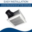 Broan-NuTone AE110 Invent Flex ENERGY STAR Qualified Single-Speed Ventilation Fan, 110 CFM 1.0 Sones, White