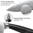 HOSHANHO 16-Piece Knife Set with Block, Ultra Sharp High Carbon Powder Steel Knife Block Set