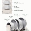 Caraway Nonstick Ceramic Cookware Set (12 Piece) Pots, Pans, Lids and Kitchen Storage - Gray