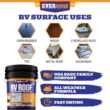 EverBond RV Roof Coating - Liquid Rubber RV Roof Sealant for Camper Roofs, Trailers, Motorhomes, and Metal Buildings
