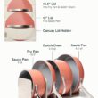 Caraway Nonstick Ceramic Cookware Set (12 Piece) Pots, Pans, Lids and Kitchen Storage - Perracotta