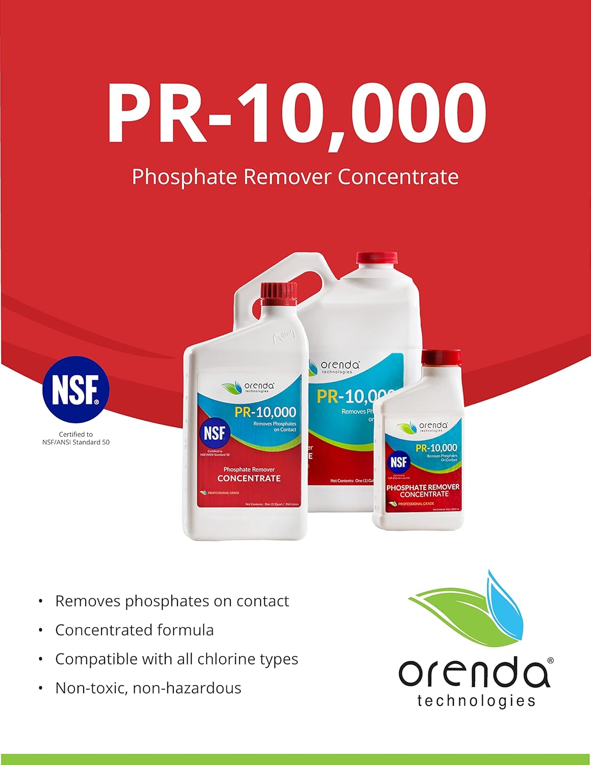 Orenda PR-10000-QT Phosphate Remover Concentrate, 1-Quart Orenda PR-10000-QT Phosphate Remover Concentrate, 1-Quart - Image 2