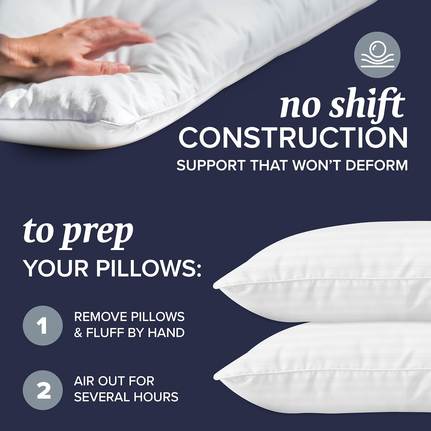 Beckham Hotel Collection Bed Pillows Standard/Queen Size Set of 2 - Original Down Alternative Pillow for Sleeping Beckham Hotel Collection Bed Pillows Standard/Queen Size Set of 2 - Original Down Alternative Pillow for Sleeping - Image 10