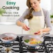 Chef Power Ceramic Nonstick Pots and Pans Set 19 Piece with Detachable Handle, Mocca Taupe