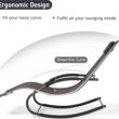 Lounge Chair, Outdoor Chaise Lounge with Detachable Pillow for Patio, Lawn, Pool, Outdoor Lounge Chairs, Brown