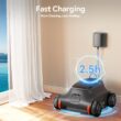 RERIOU Pool Vacuum 150 Mins Running Up to 2000 Sq.ft, Robotic Pool Cleaner, Cordless Robotic Pool Vacuum for Above Ground Pool