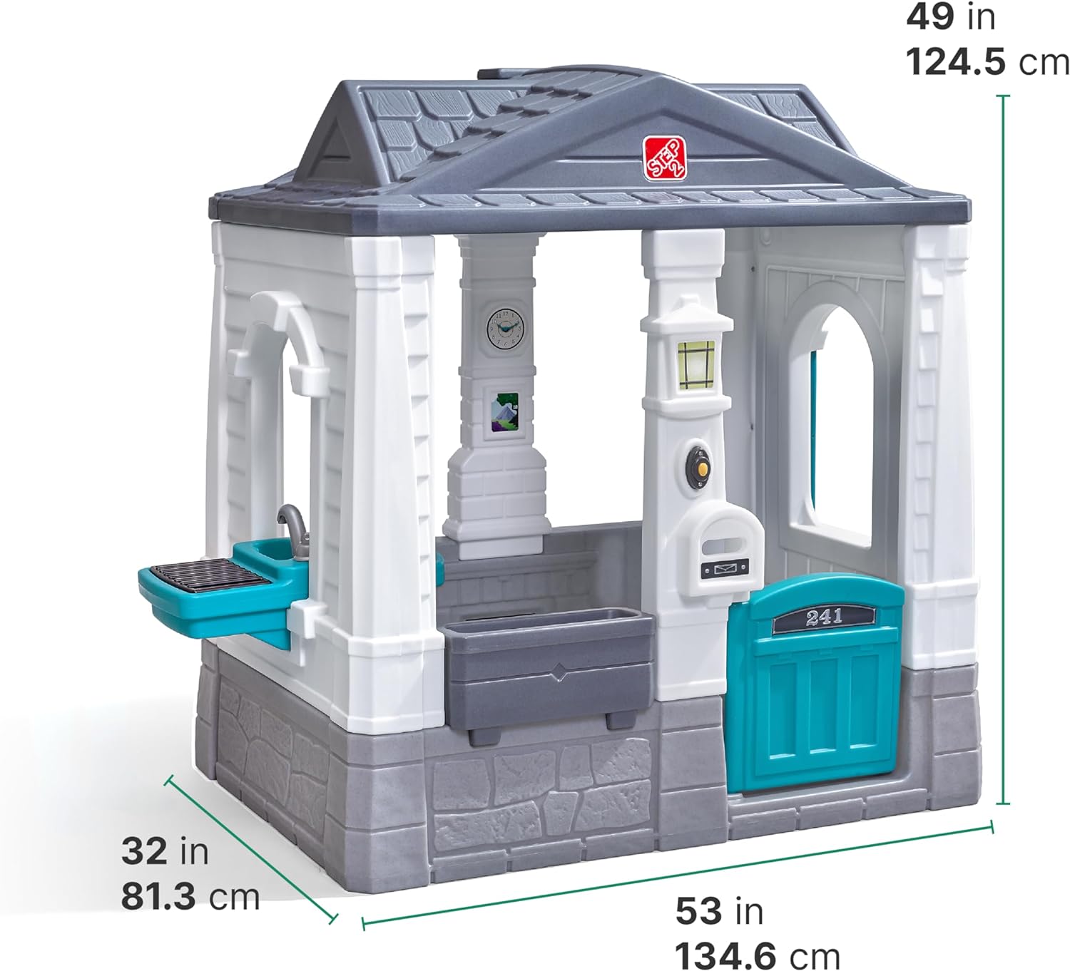 Step2 Neat & Tidy Cottage Homestyle Edition Kids Outdoor Playhouse for Toddlers Step2 Neat & Tidy Cottage Homestyle Edition Kids Outdoor Playhouse for Toddlers - Image 2