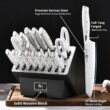 Stahl 19 Piece High Carbon Exclusive German Steel Knife Block Set (White)