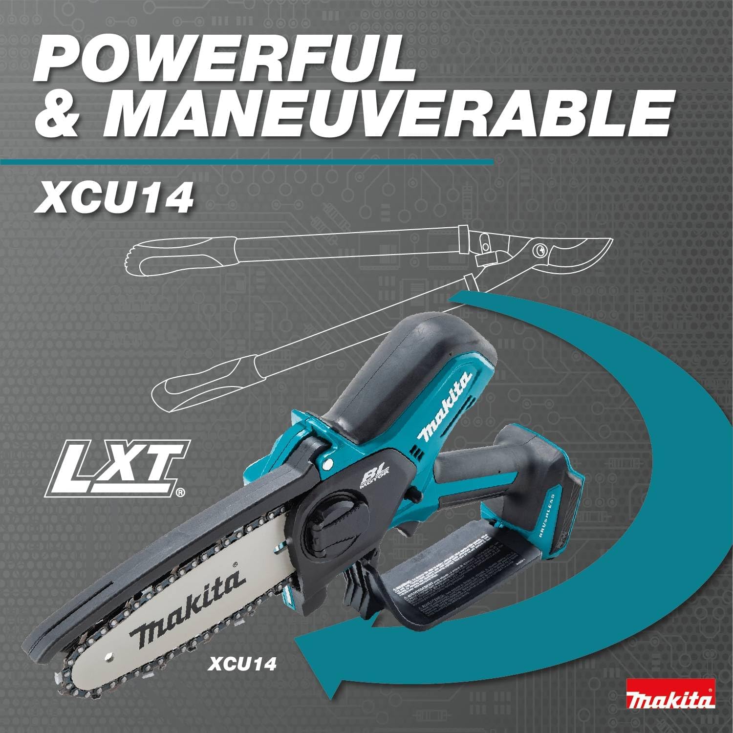 Makita XCU14Z 18V LXT Lithium-Ion Brushless Cordless 6" Pruning Saw, Tool Only Makita XCU14Z 18V LXT Lithium-Ion Brushless Cordless 6" Pruning Saw, Tool Only - Image 13
