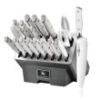 Stahl 19 Piece High Carbon Exclusive German Steel Knife Block Set (White)
