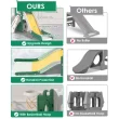 Suteck 7 in 1 Kids Slide, Toddler slide with Climber Outdoor Indoor Slide Playset, Green/Yellow