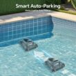 RERIOU Pool Vacuum 150 Mins Running Up to 2000 Sq.ft, Robotic Pool Cleaner, Cordless Robotic Pool Vacuum for Above Ground Pool