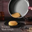 CAROTE 19pcs Pots and Pans Set, Nonstick Cookware Set Detachable Handle, Gold and Purple