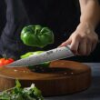 HOSHANHO 16-Piece Knife Set with Block, Ultra Sharp High Carbon Powder Steel Knife Block Set