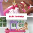 Step2 Love & Care Deluxe Baby Doll Nursery Playset for Kids, Compact Changing Station & Crib, Made of Durable Plastic, Pink