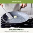 GreenPan Valencia Pro Hard Anodized Healthy Ceramic Nonstick 22 Piece Cookware Pots & Pans Set, Gray