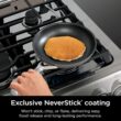 Ninja Pots and Pans Set Non Stick | Comfort Grip 10-Piece Cookware Set with NeverStick, Oven Safe to 400°F, CW69010