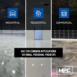 Master Protective Coatings Black Epoxy Resin Coating for Floors & Counter Tops, Self Leveling - 3 Gallon Kit, PRETINT BLACK