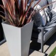 Veradek V-Resin Indoor/Outdoor Taper Planter, Set of 2 (30 inch, Grey)