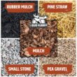 Liquid Rubber Pre-Mixed Mulch Glue - Long Lasting Bond for Landscaping and Gardens, 5 Gallon
