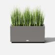 Veradek Block Series Long Box Planter - Large Rectangular Planter for Indoor or Outdoor Patio/Porch, Gray