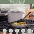 Nuwave Healthy Duralon Blue Ceramic Nonstick Cookware Set, Diamond Infused Scratch-Resistant, PFAS Free, Dishwasher & Oven Safe