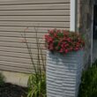 Good Ideas Impressions Riverwalk Rain Barrel with 2 Metal Spigots, 50 Gallon, Dark Granite