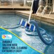U.S. Pool Supply Pool Vacuum Hose - 1-1/2" x 30' Professional Heavy Duty Pool Hose for Inground, Spiral Wound with Kink-Free Swivel Cuff