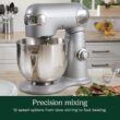 Cuisinart Precision Master 5.5 Qt. 12-Speed Brushed Chrome Die Cast Stand Mixer with Attachments