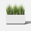 Veradek Block Series Long Box Planter - Large Rectangular Planter for Indoor or Outdoor Patio/Porch, White