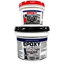 Master Protective Coatings Clear Epoxy Resin Coating for Floors & Counter Tops, 100% Solids, Self Leveling - 3 Gallon Kit