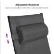 PURPLE LEAF Patio Chaise Lounge Set of 3 Outdoor Lounge Chair Beach Pool Sunbathing Lawn Lounger, Black
