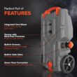 Camco Rhino 36-Gallon Camper/RV Tote Tank - Features Large Heavy-Duty No-Flat Wheels & Built-In Gate Valve