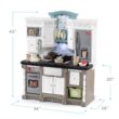Step2 Lifestyle Dream Kids Kitchen Playset, Indoor/Outdoor Kitchenette, Interactive Play with Lights and Sounds, Gray