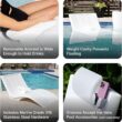 Step2 Vero Pool Lounger Loveseat, Fade-Resistant, Waterproof Patio Furniture, White