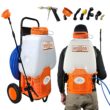 PetraTools Powered Backpack Sprayer with Custom Fitted Cart and 100 Foot Commercial Hose, 2 Hoses Included (6.5 Gallon Cart)